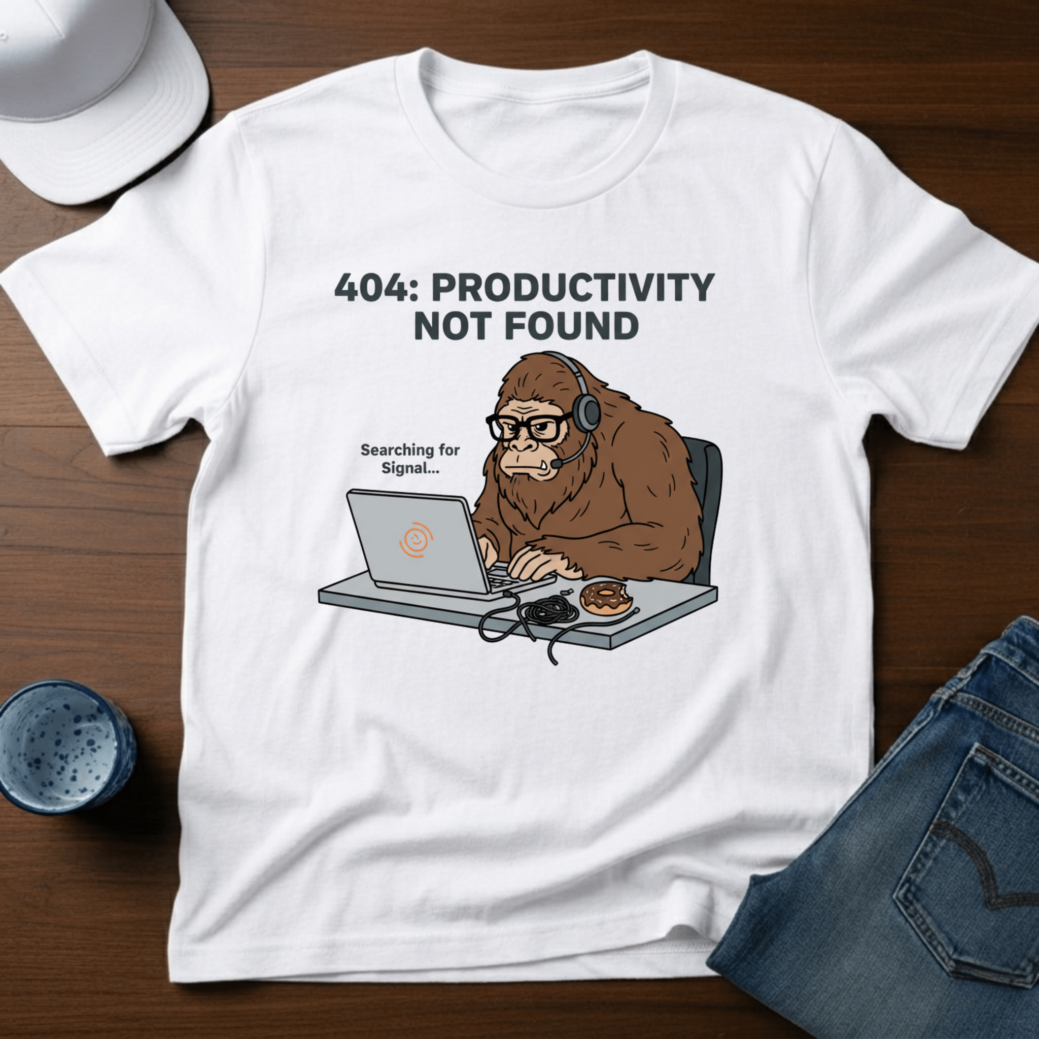 404 Productivity Not Found T-Shirt – Deadpan Outdoors Co.