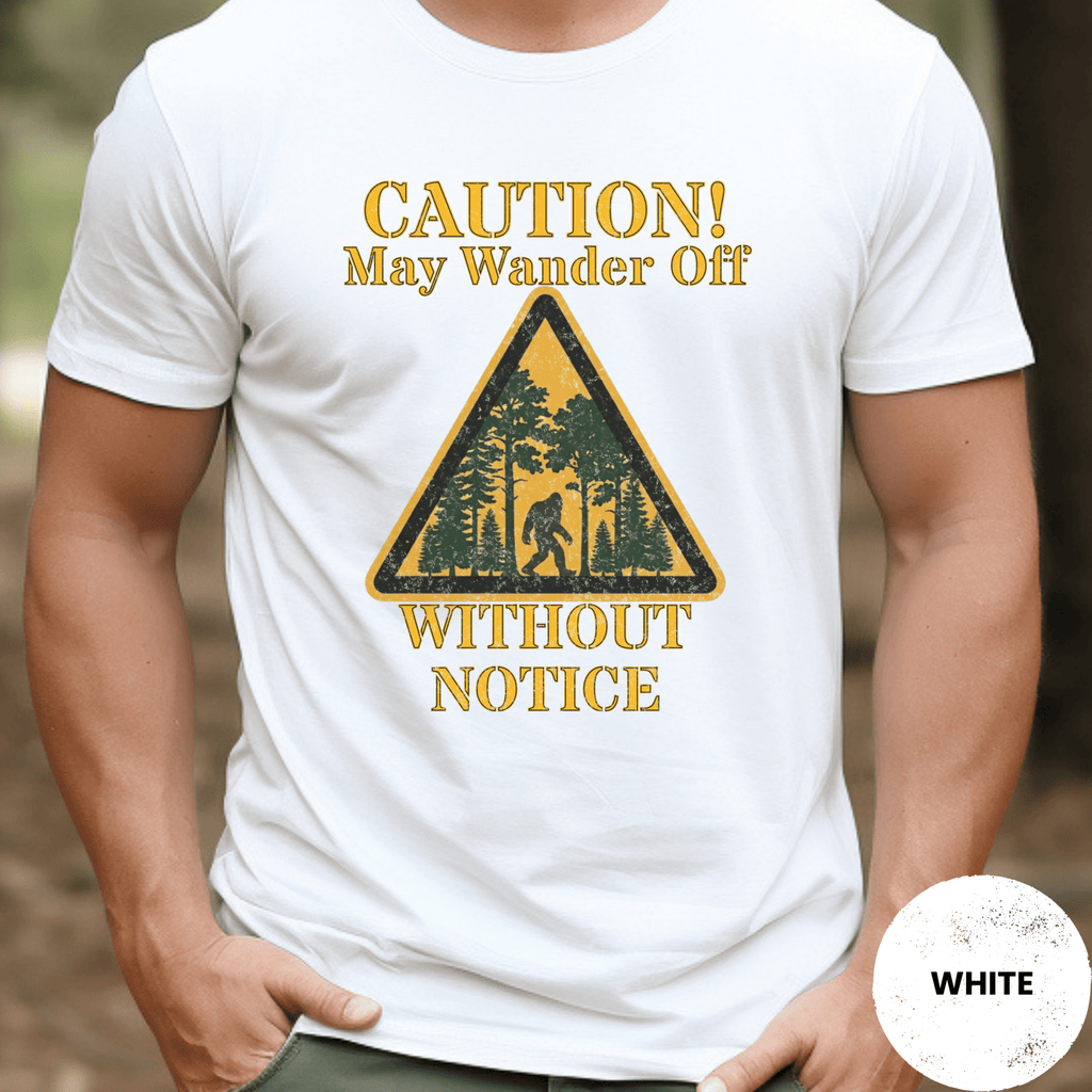Comfort Colors® Caution May Wander Off Without Notice Tee - Deadpan Outdoors Co.