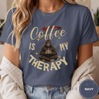 Comfort Colors® Coffee is My Therapy Tee - Deadpan Outdoors Co.