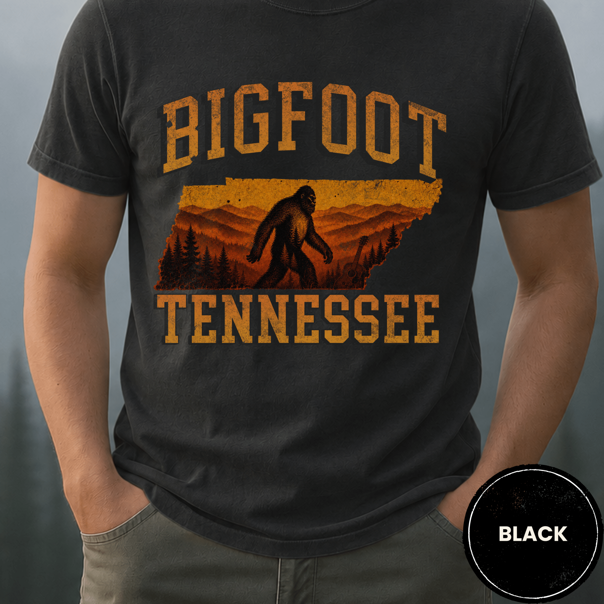 Comfort Colors® Bigfoot Tennessee State Tee - Deadpan Outdoors Co.