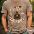 Comfort Colors® Coffee is My Therapy Tee - Deadpan Outdoors Co.