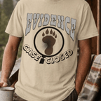 Evidence Case Closed Bigfoot Shirt, Sasquatch Footprint Tee, Funny Cryptid Believer Gift, Bigfoot Proof T-shirt - Deadpan Outdoors Co.
