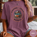 Comfort Colors® Coffee Trail Repeat Tee - Deadpan Outdoors Co.