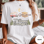 Comfort Colors® Trailer Plus S'Mores Equals One Happy Camper Tee - Deadpan Outdoors Co.