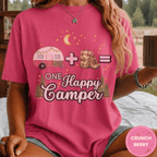 Comfort Colors® Trailer Plus Hiking Equals One Happy Camper Tee - Deadpan Outdoors Co.