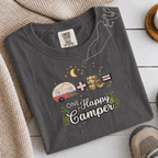 Comfort Colors® Trailer Plus Hiking Equals One Happy Camper Tee - Deadpan Outdoors Co.