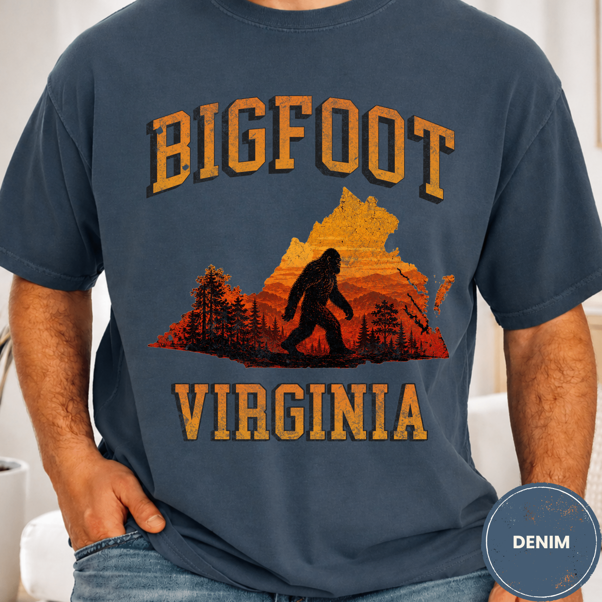 Comfort Colors® Bigfoot Virginia State Tee - Deadpan Outdoors Co.