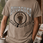 Evidence Case Closed Bigfoot Shirt, Sasquatch Footprint Tee, Funny Cryptid Believer Gift, Bigfoot Proof T-shirt - Deadpan Outdoors Co.