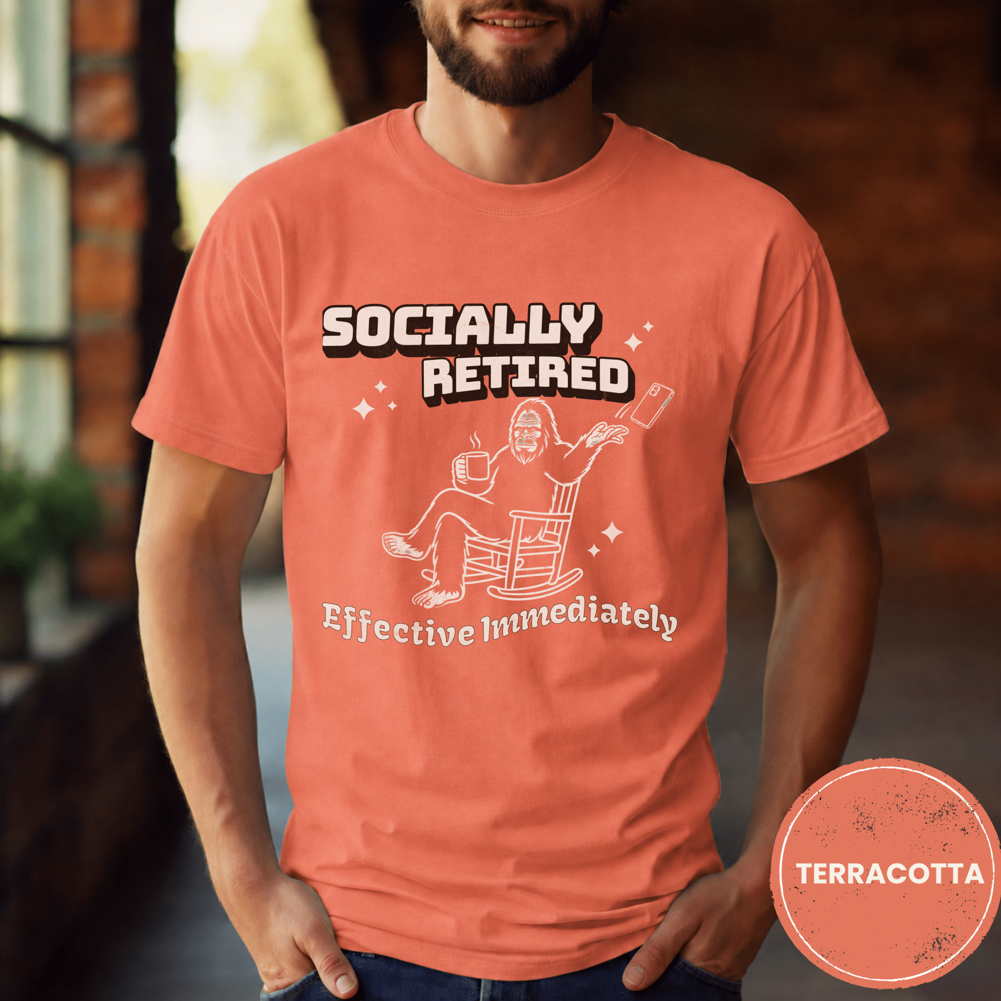 Comfort Colors® Socially Retired Effective Immediately Tee - Deadpan Outdoors Co.