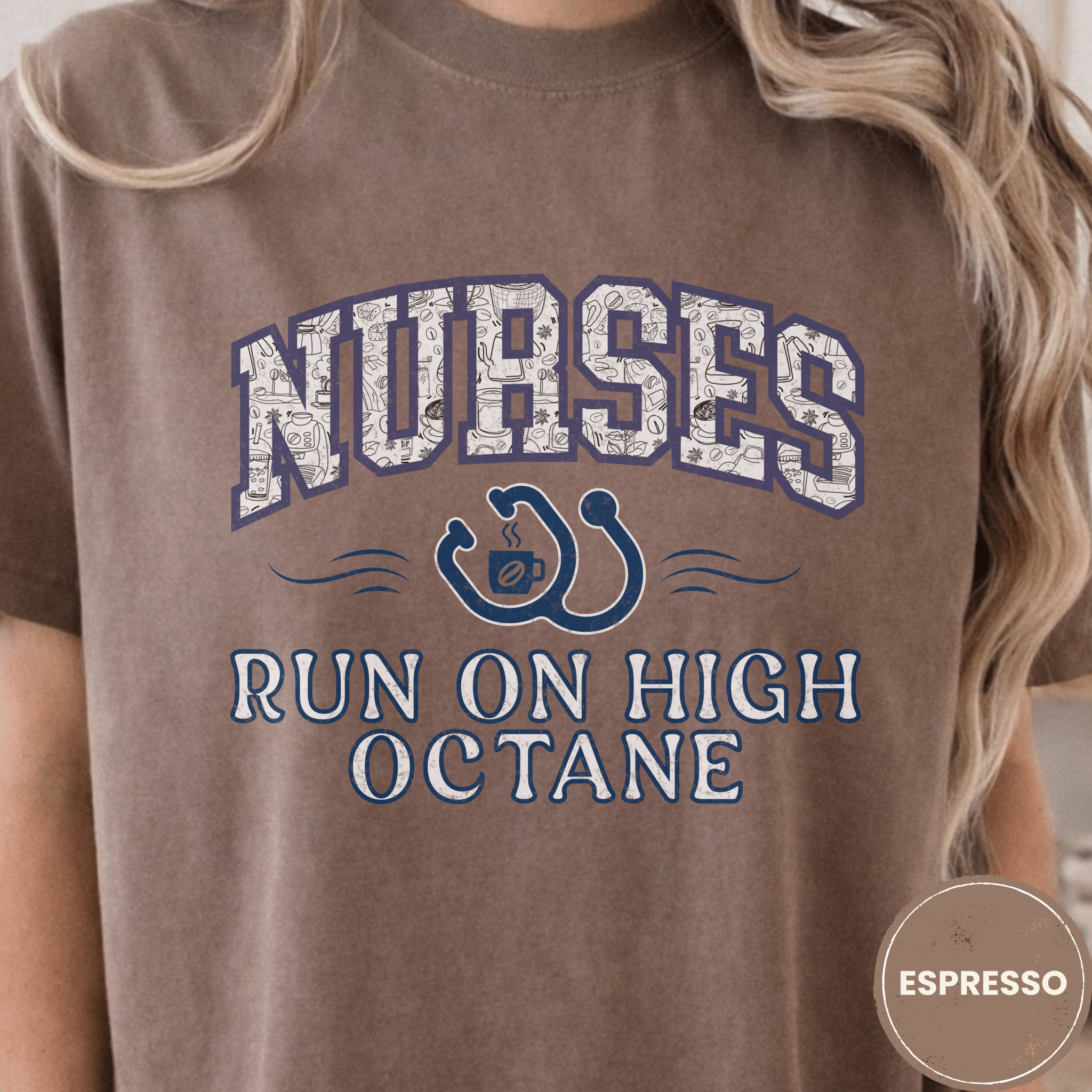 Comfort Colors® Nurses Run on High Octane Tee - Deadpan Outdoors Co.