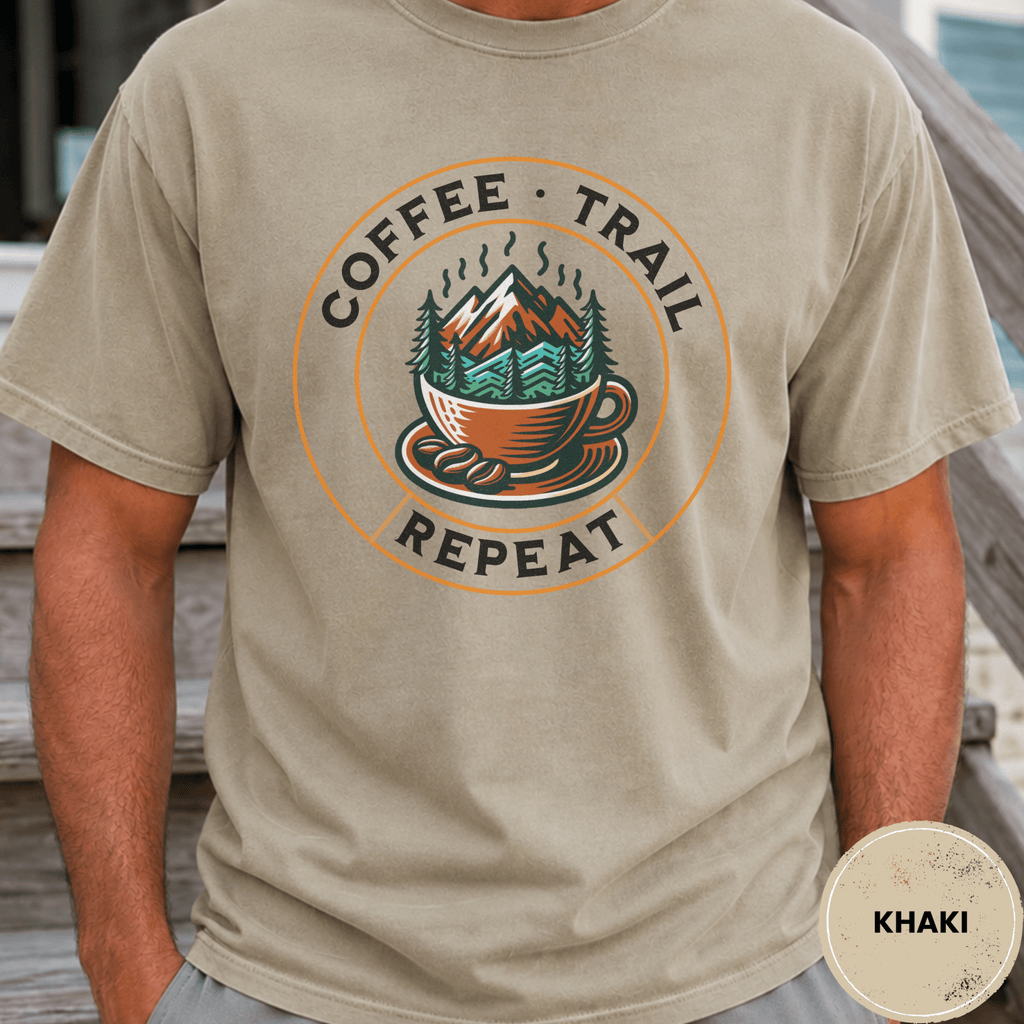 Comfort Colors® Coffee Trail Repeat Tee - Deadpan Outdoors Co.