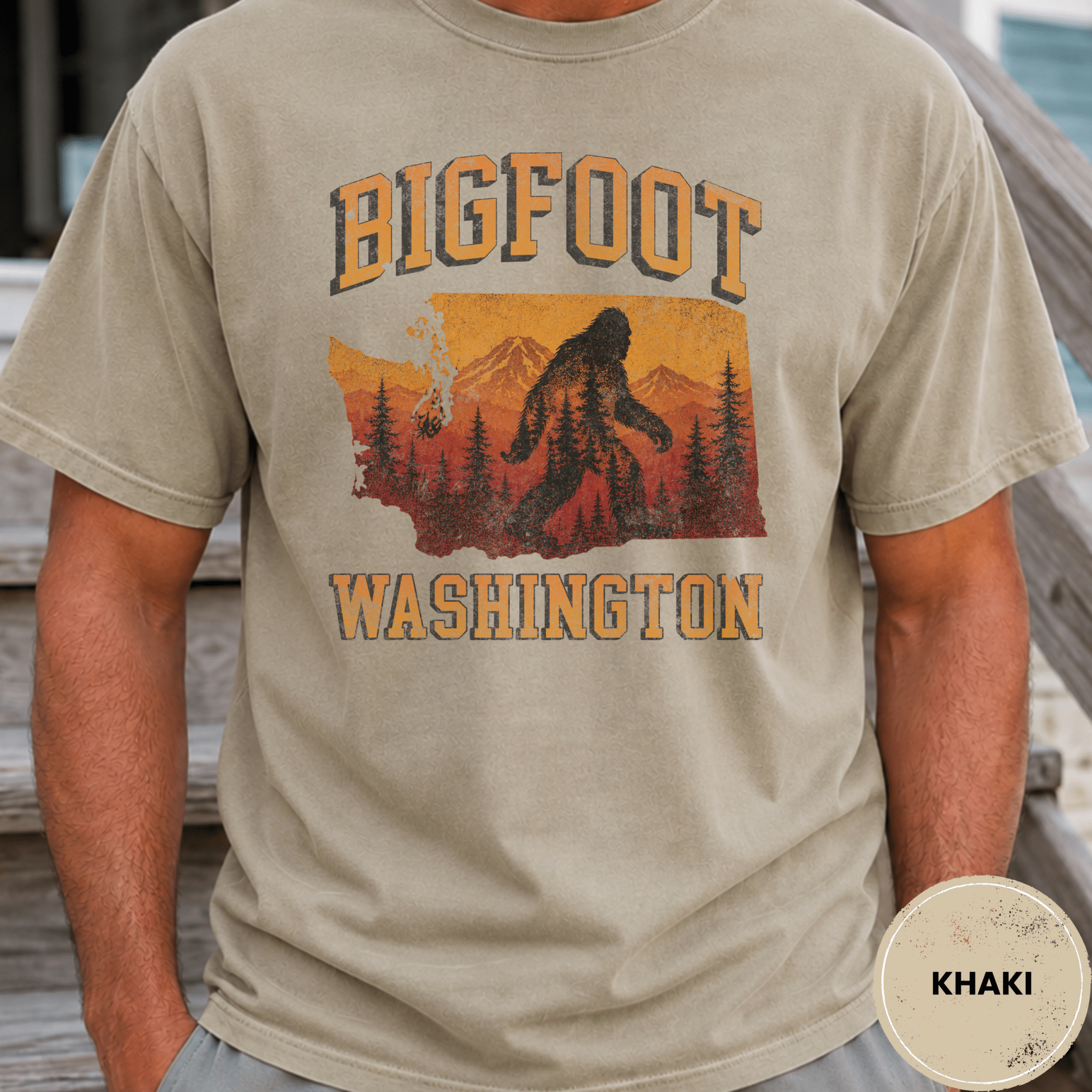 Comfort Colors® Bigfoot Washington State Tee - Deadpan Outdoors Co.