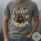 Comfort Colors® Coffee is My Therapy Tee - Deadpan Outdoors Co.