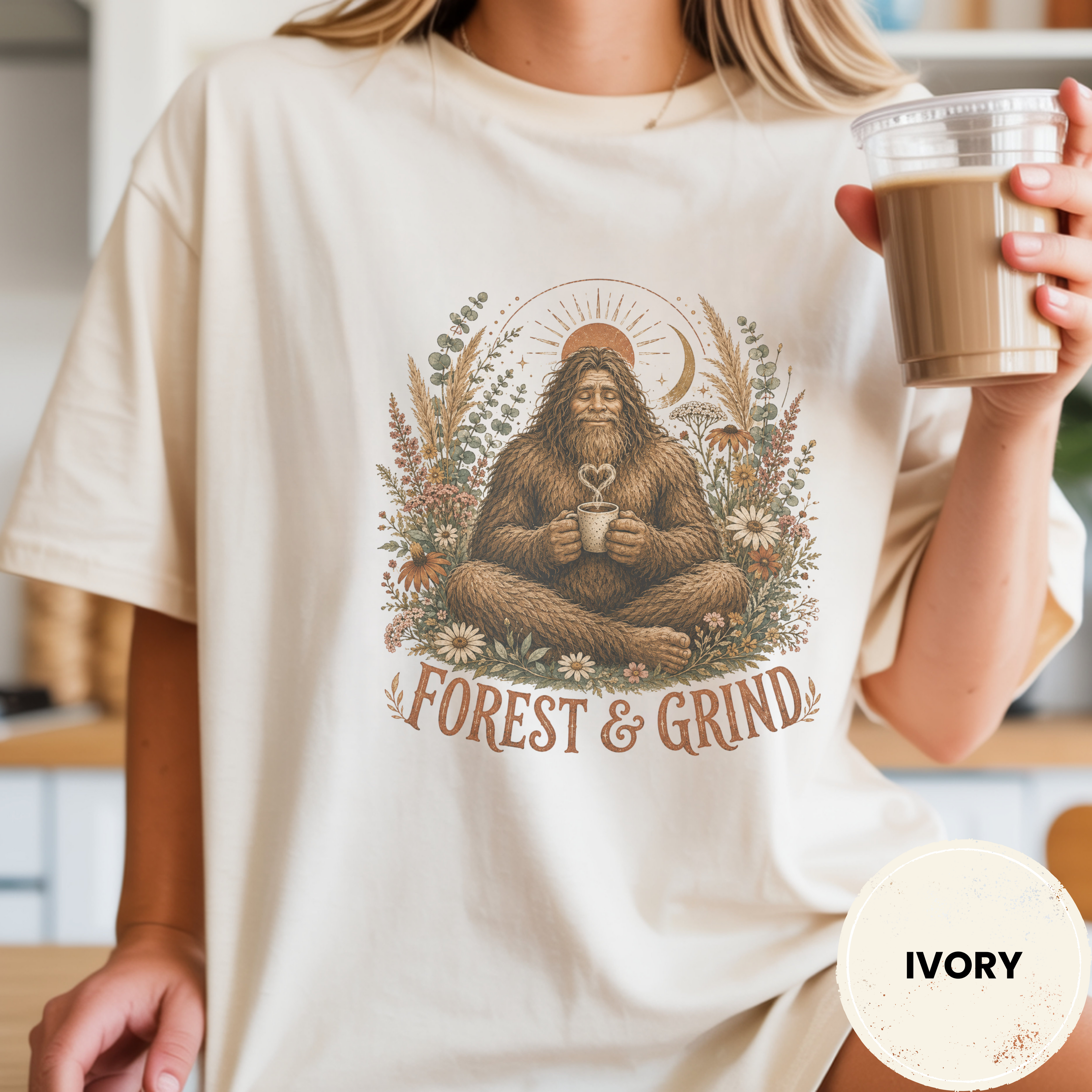 Comfort Colors® Forest and Grind Boho Bigfoot Tee