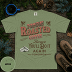 Tongue Roasted Coffee Shirt, Funny Vintage Coffee Tee, Retro Coffee Roaster Logo Shirt, Coffee Lover Gift, Sarcastic Coffee Tee - Deadpan Outdoors Co.