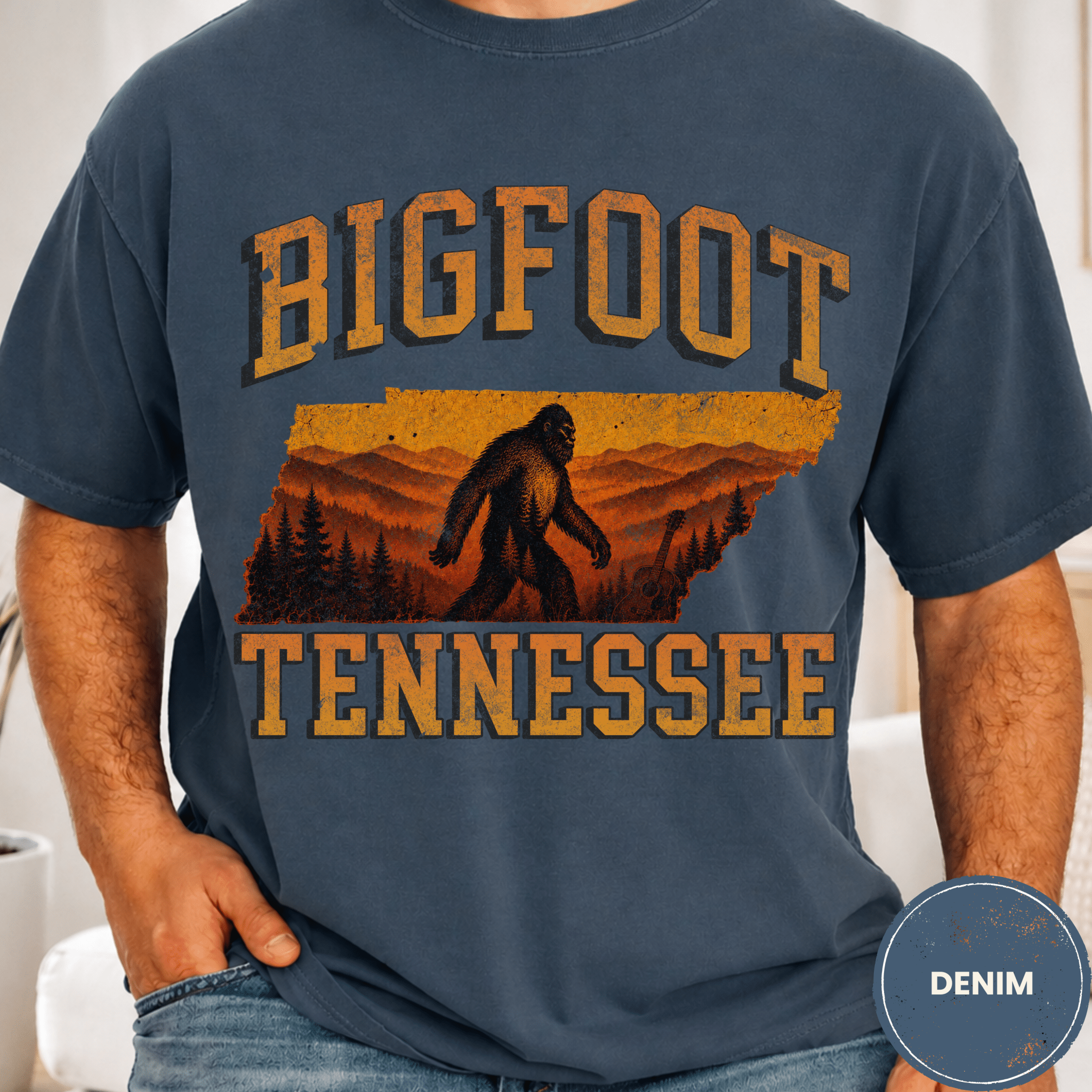 Comfort Colors® Bigfoot Tennessee State Tee - Deadpan Outdoors Co.