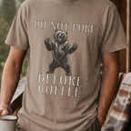 Funny Bear Coffee Shirt, Do Not Poke Before Coffee Tee, Grumpy Morning Gift for Him, Sarcastic Coffee Lover Gift, Camping Shirt