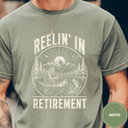 Comfort Colors® Reelin' In Retirement Shirt, Funny Fishing Retiree Tee, Retired Fisher Gift, Fishing Retirement T-Shirt - Deadpan Outdoors Co.