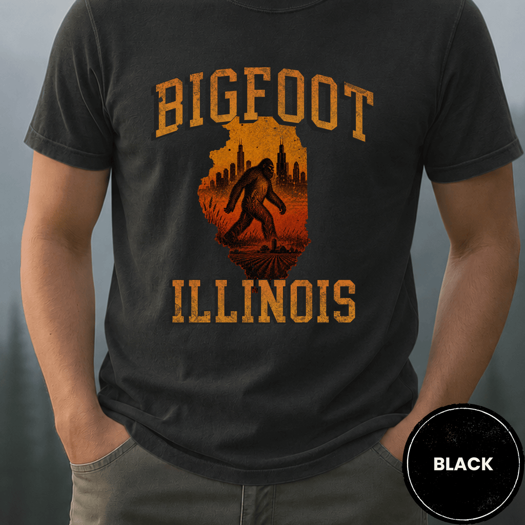 Comfort Colors® Bigfoot Illinois State Tee - Deadpan Outdoors Co.