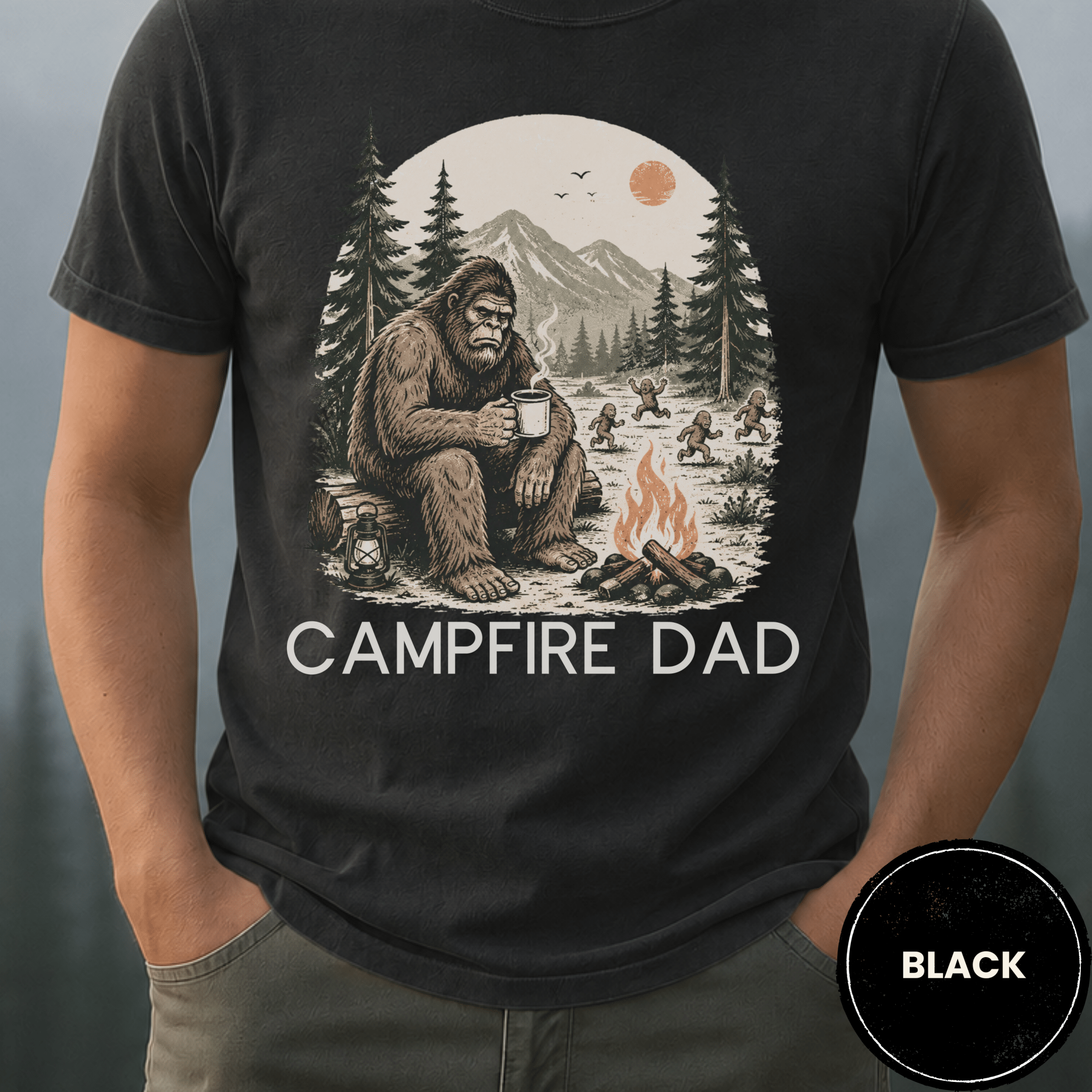 Comfort Colors® Campfire Dad Shirt - Deadpan Outdoors Co.