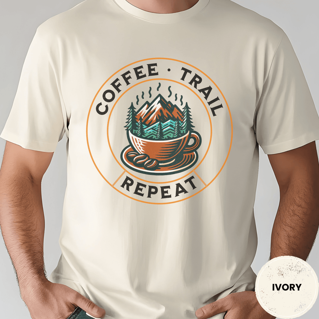 Comfort Colors® Coffee Trail Repeat Tee - Deadpan Outdoors Co.