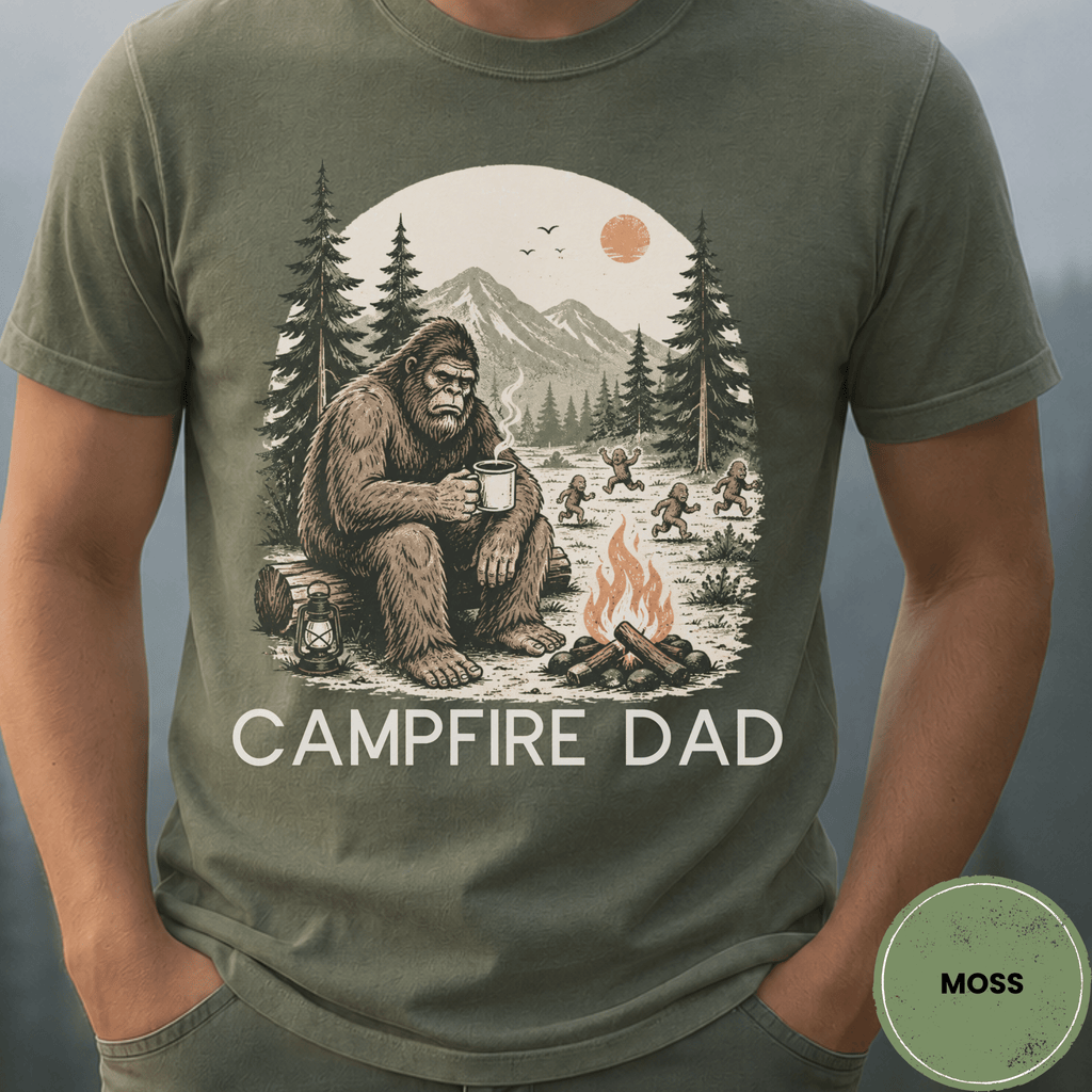 Comfort Colors® Campfire Dad Shirt - Deadpan Outdoors Co.