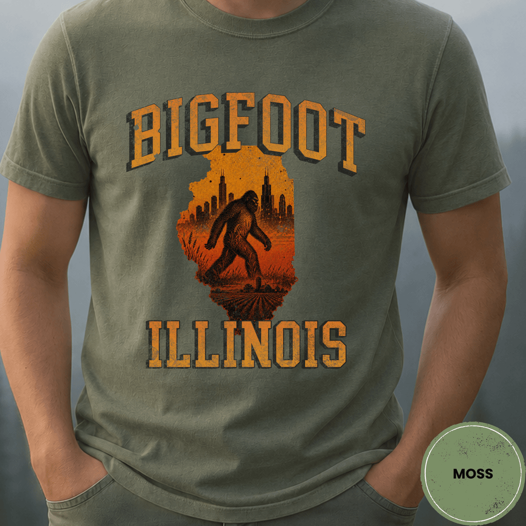 Comfort Colors® Bigfoot Illinois State Tee - Deadpan Outdoors Co.