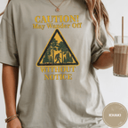 Comfort Colors® Caution May Wander Off Without Notice Tee - Deadpan Outdoors Co.