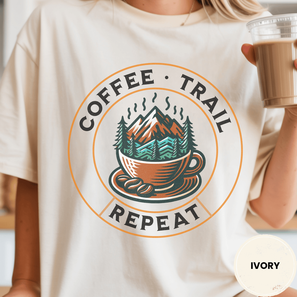Comfort Colors® Coffee Trail Repeat Tee - Deadpan Outdoors Co.