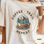 Comfort Colors® Coffee Trail Repeat Tee - Deadpan Outdoors Co.
