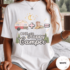 Comfort Colors® Trailer Plus Cowboy Boots Equals One Happy Camper Tee - Deadpan Outdoors Co.