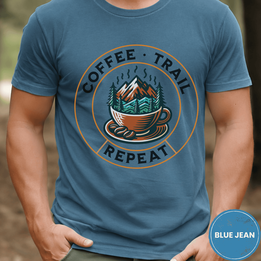 Comfort Colors® Coffee Trail Repeat Tee - Deadpan Outdoors Co.