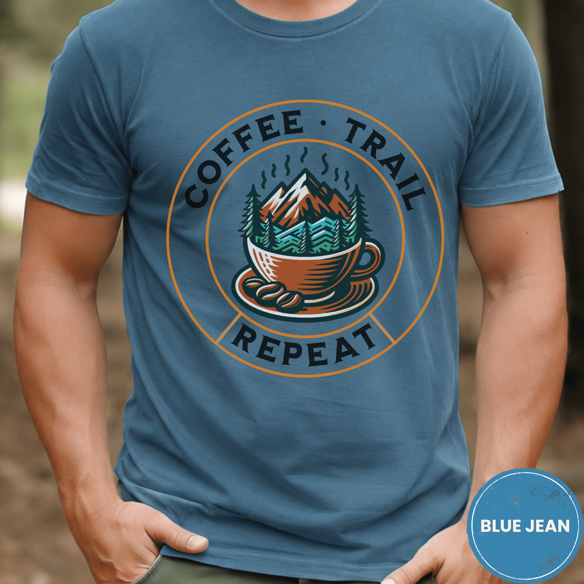 Comfort Colors® Coffee Trail Repeat Tee - Deadpan Outdoors Co.