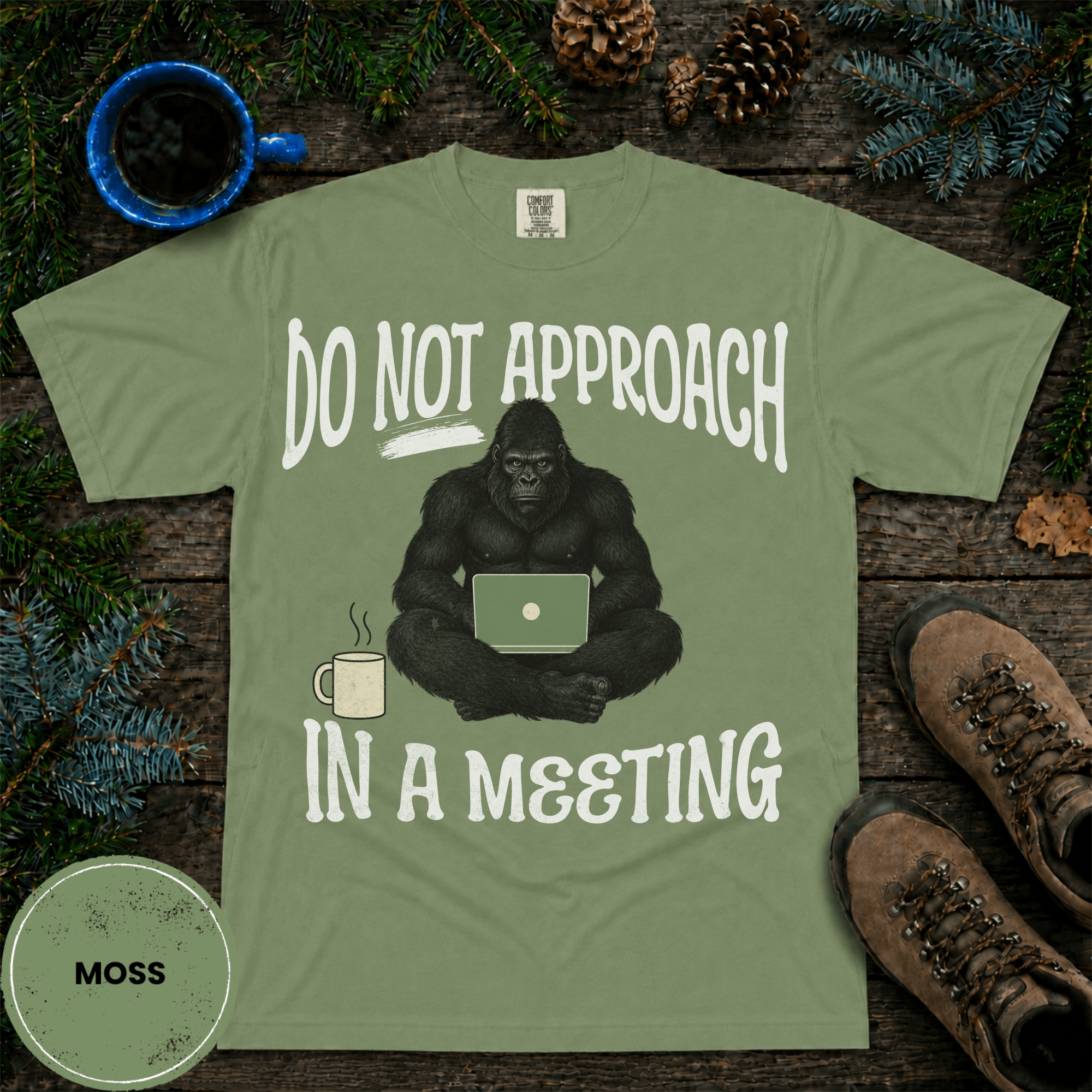 Comfort Colors® Do Not Approach- In a Meeting Tee - Deadpan Outdoors Co.