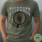 Comfort Colors® Evidence Case Closed Bigfoot Tee - Deadpan Outdoors Co.
