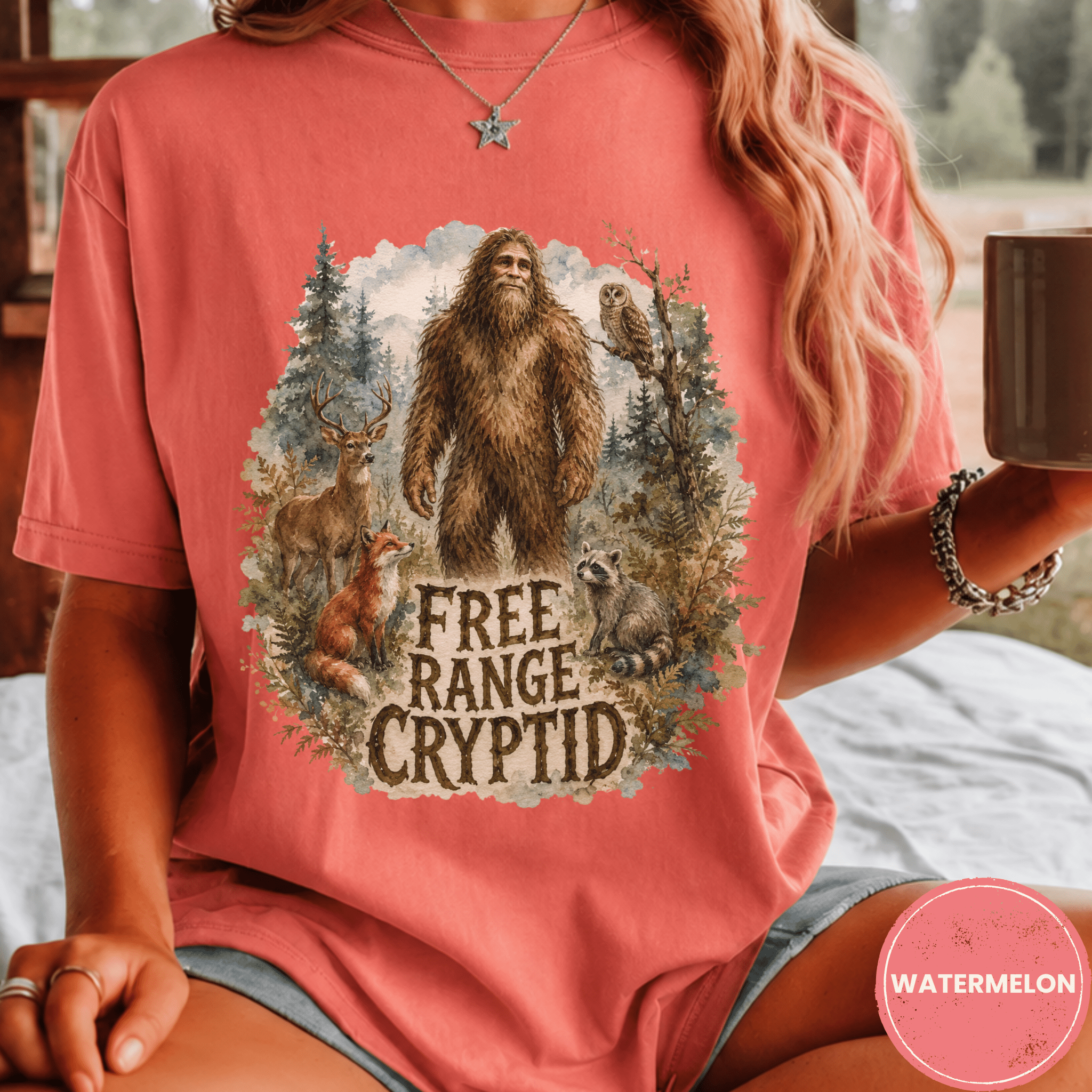 Comfort Colors® Forest and Grind Boho Bigfoot Tee - Deadpan Outdoors Co.