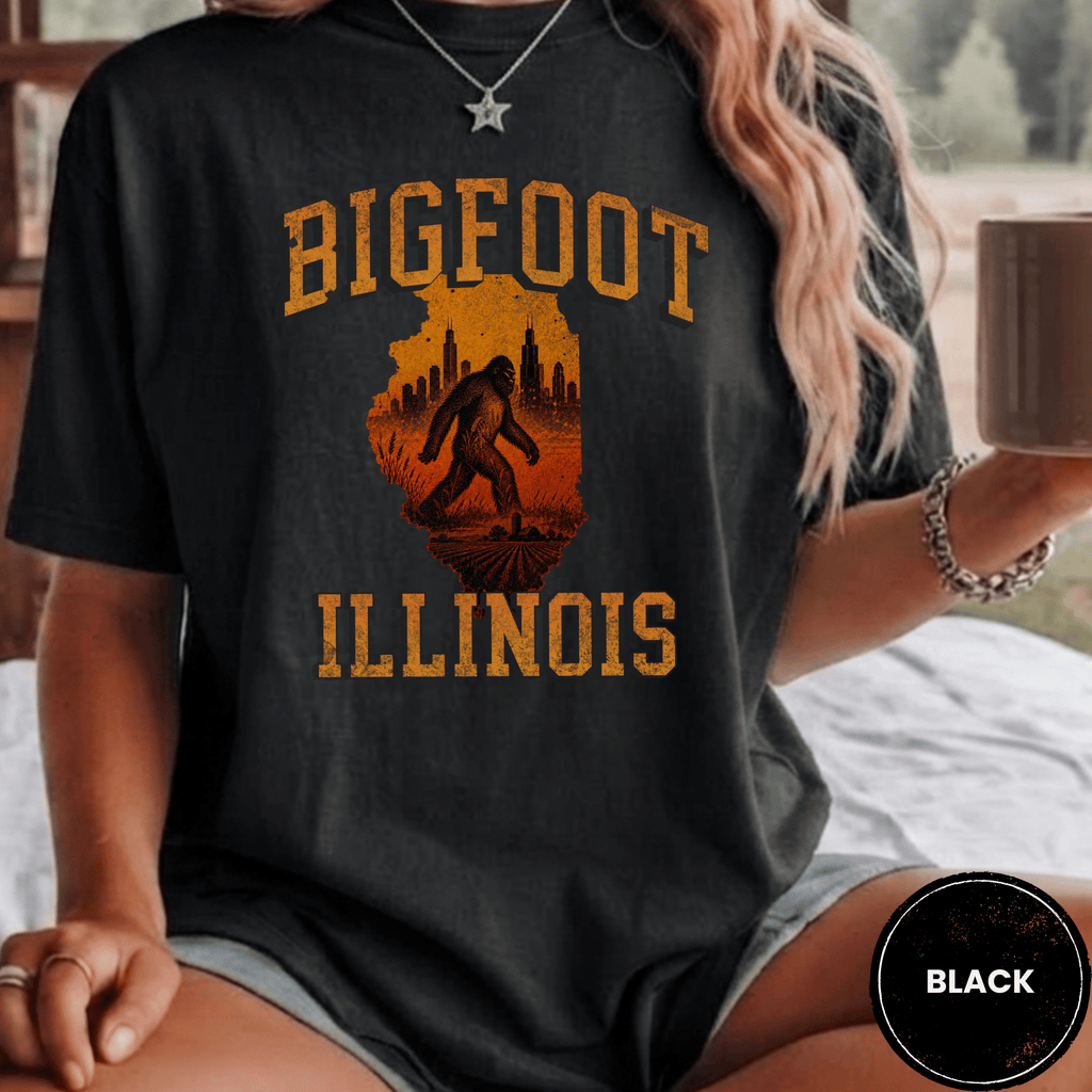 Comfort Colors® Bigfoot Illinois State Tee - Deadpan Outdoors Co.