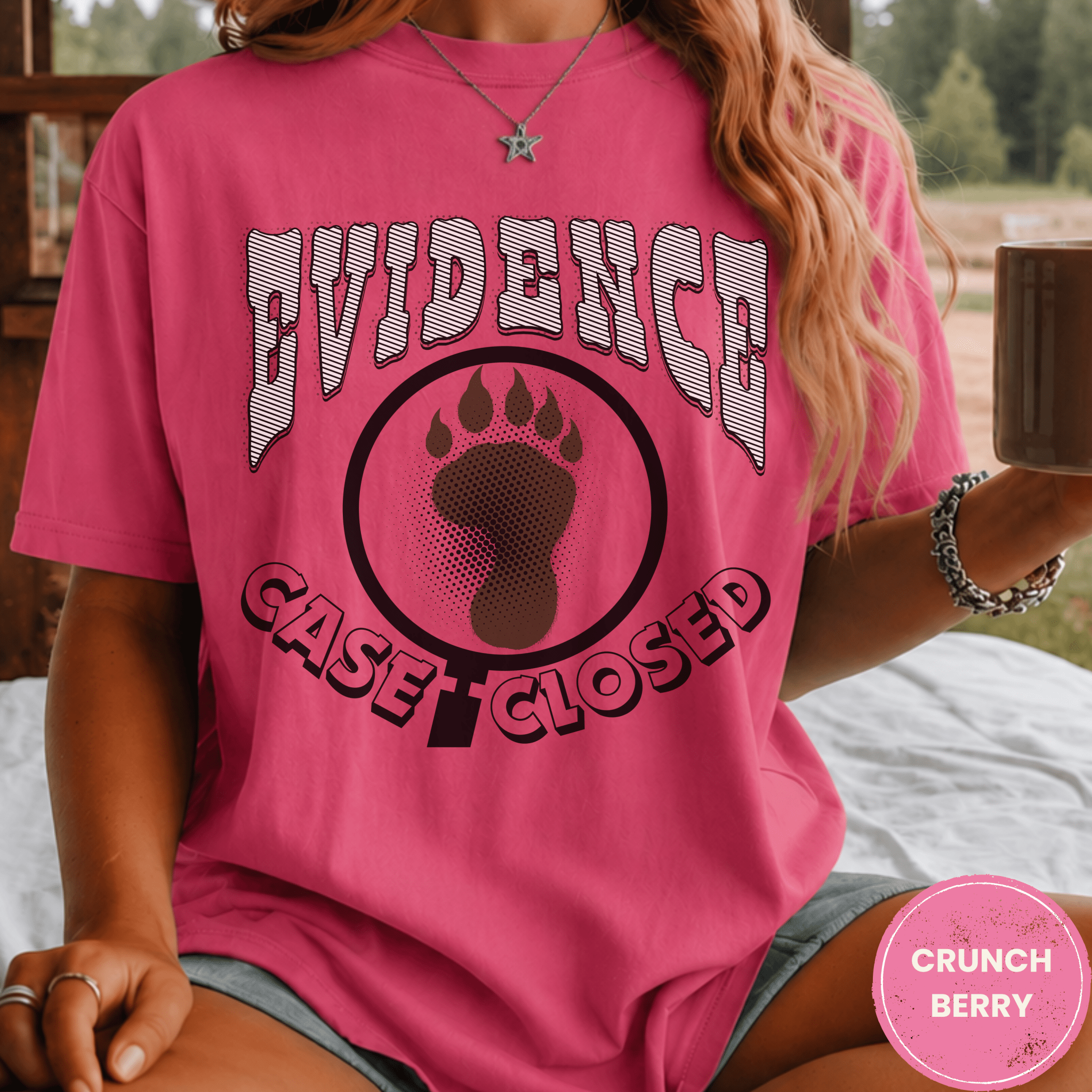 Comfort Colors® Evidence Case Closed Bigfoot Tee - Deadpan Outdoors Co.