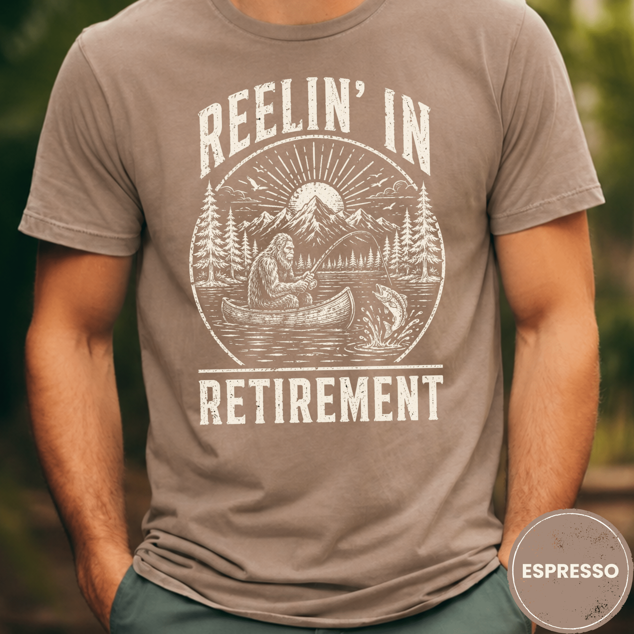 Comfort Colors® Reelin' In Retirement Shirt, Funny Fishing Retiree Tee, Retired Fisher Gift, Fishing Retirement T-Shirt - Deadpan Outdoors Co.