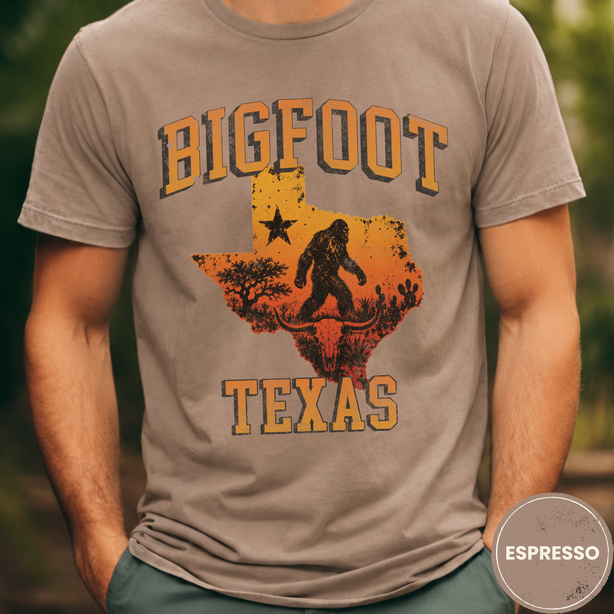 Comfort Colors® Bigfoot Texas State Tee - Deadpan Outdoors Co.