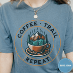 Comfort Colors® Coffee Trail Repeat Tee - Deadpan Outdoors Co.