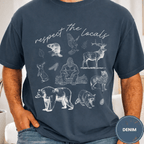 Comfort Colors® Tee - Respect The Locals - Bigfoot Version - Deadpan Outdoors Co.