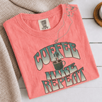 Comfort Colors® Coffee, Hike, Repeat Tee - Deadpan Outdoors Co.