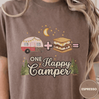 Comfort Colors® Trailer Plus S'Mores Equals One Happy Camper Tee - Deadpan Outdoors Co.