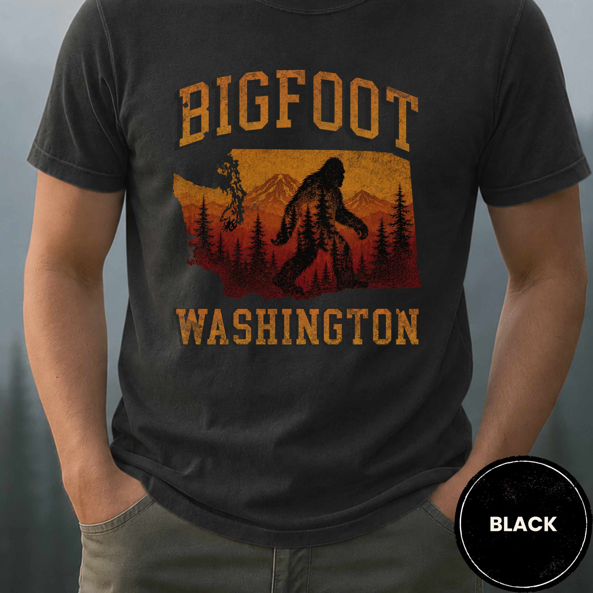 Comfort Colors® Bigfoot Washington State Tee - Deadpan Outdoors Co.
