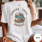 Comfort Colors® Coffee Trail Repeat Tee - Deadpan Outdoors Co.