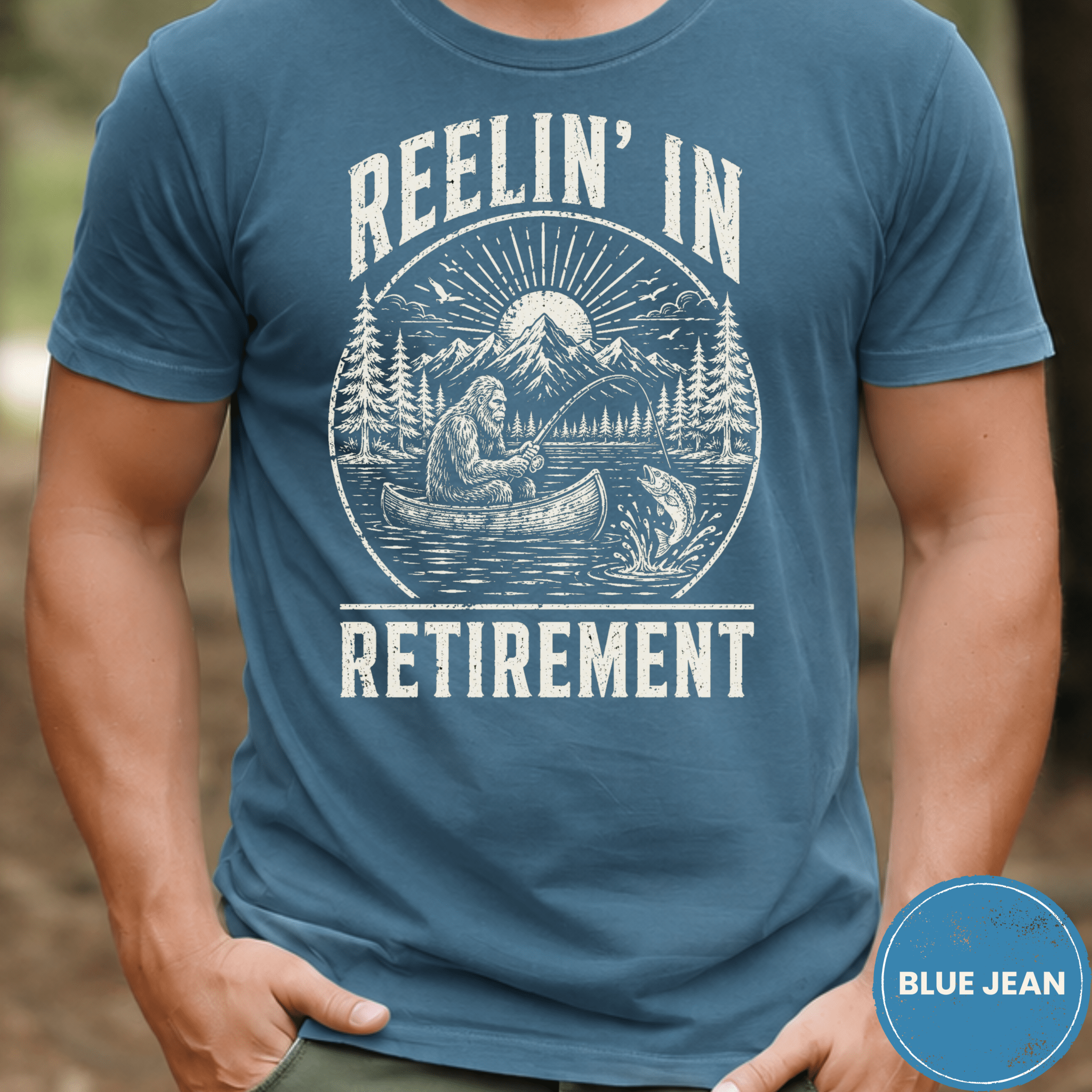 Comfort Colors® Reelin' In Retirement Shirt, Funny Fishing Retiree Tee, Retired Fisher Gift, Fishing Retirement T-Shirt - Deadpan Outdoors Co.