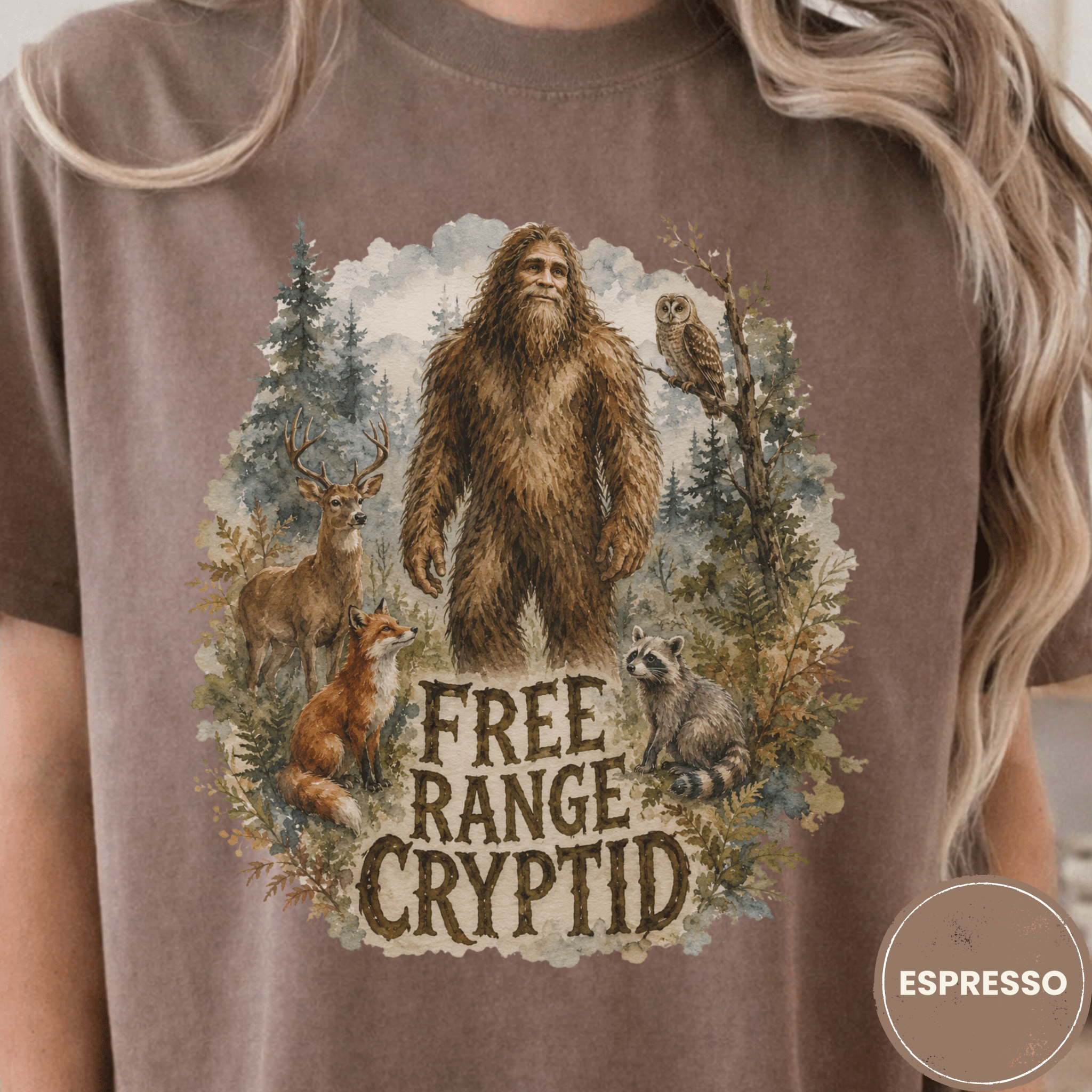 Comfort Colors® Forest and Grind Boho Bigfoot Tee - Deadpan Outdoors Co.