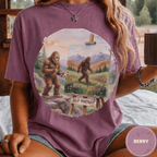 Bigfoot Self Portrait Shirt, Funny Sasquatch Watercolor Tee, Cryptid Lover Gift, Blurry Bigfoot Humor Shirt, PNW Sasquatch Tee - Deadpan Outdoors Co.