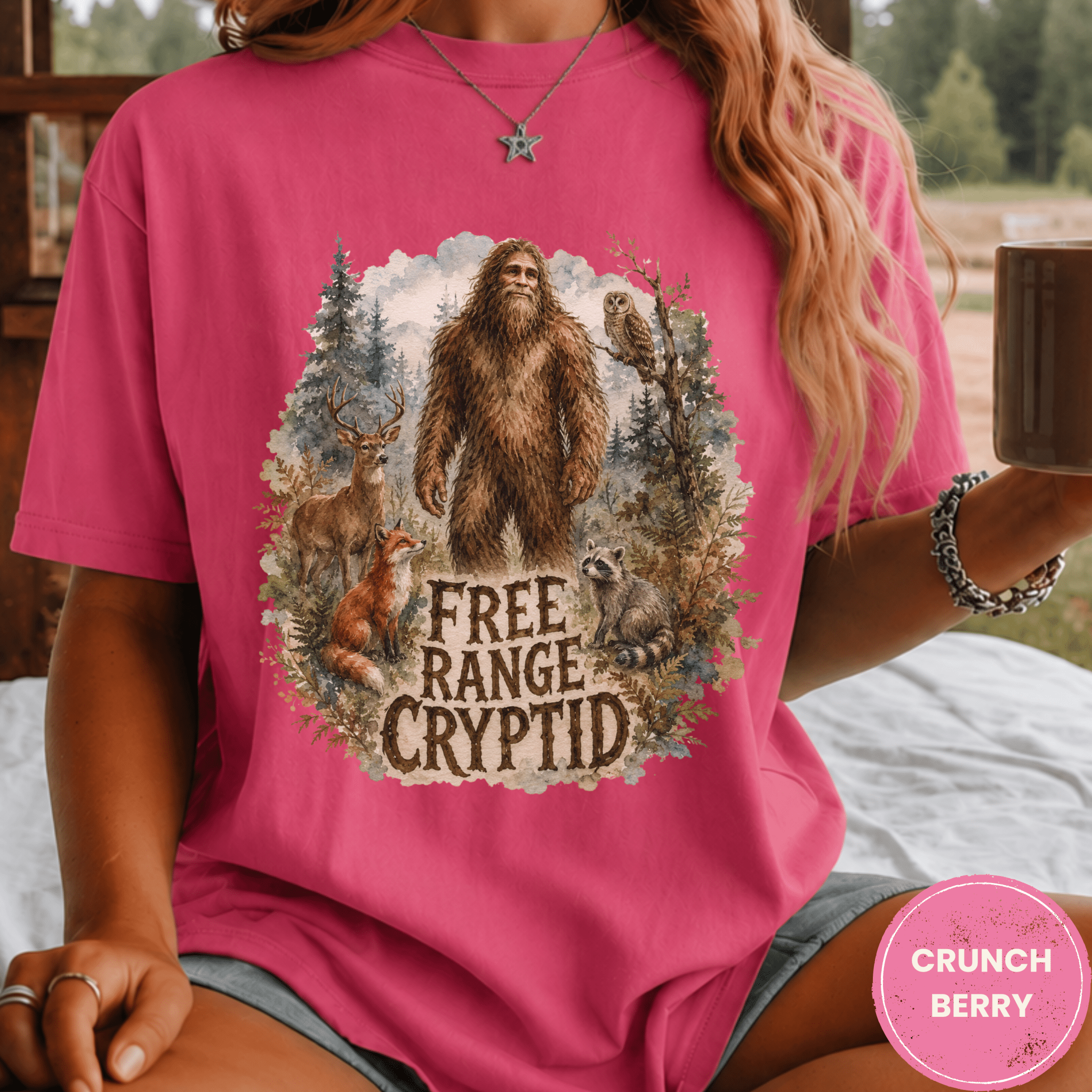 Comfort Colors® Forest and Grind Boho Bigfoot Tee - Deadpan Outdoors Co.